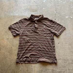 Vintage 90's Urban Pipeline Mocha Striped Polo Shirt, Size M - M